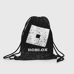 Мешок для обуви Roblox с потертостями на темном фоне
