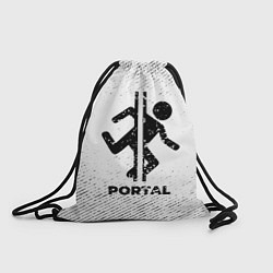 Рюкзак-мешок Portal с потертостями на светлом фоне, цвет: 3D-принт