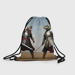 Рюкзак-мешок Древний Рус против Ящера, цвет: 3D-принт