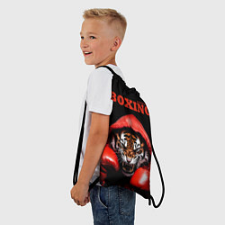 Рюкзак-мешок Boxing tiger, цвет: 3D-принт — фото 2