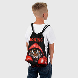 Рюкзак-мешок Boxing tiger, цвет: 3D-принт — фото 2