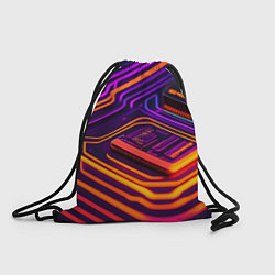 Рюкзак-мешок Микрочип, цвет: 3D-принт