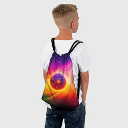 Рюкзак-мешок Неоновое солнце, цвет: 3D-принт — фото 2
