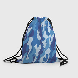 Рюкзак-мешок Blue military, цвет: 3D-принт