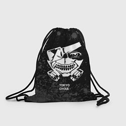 Рюкзак-мешок Tokyo Ghoul glitch на темном фоне, цвет: 3D-принт