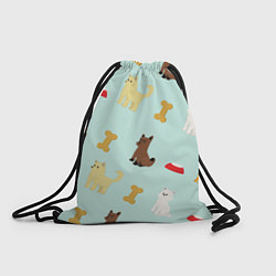 Рюкзак-мешок Кошечки собачки, цвет: 3D-принт