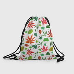 Рюкзак-мешок Яркие листочки, цвет: 3D-принт