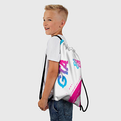 Рюкзак-мешок GTA neon gradient style: надпись, символ, цвет: 3D-принт — фото 2