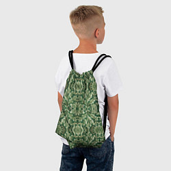Рюкзак-мешок Зелёный гобелен, цвет: 3D-принт — фото 2