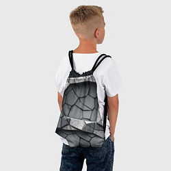 Рюкзак-мешок Каменная конструкция паттерн, цвет: 3D-принт — фото 2