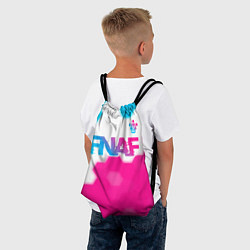 Рюкзак-мешок FNAF neon gradient style: символ сверху, цвет: 3D-принт — фото 2