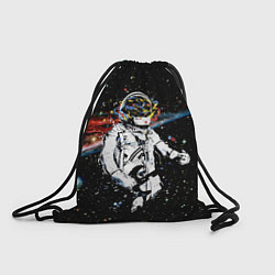 Рюкзак-мешок Космонавт играет рок на гитаре, цвет: 3D-принт