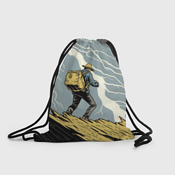 Рюкзак-мешок Дурак на горе ловит молнию, цвет: 3D-принт