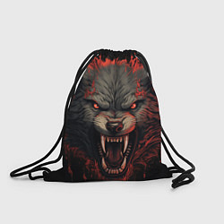 Рюкзак-мешок Серый волк, цвет: 3D-принт