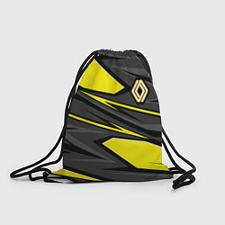 Рюкзак-мешок Renault - желтый, цвет: 3D-принт