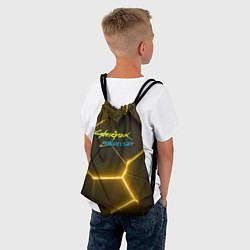 Рюкзак-мешок Киберпанк призрачная свобода желтый неон, цвет: 3D-принт — фото 2
