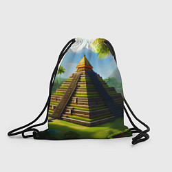 Рюкзак-мешок Пирамида индейцев майя, цвет: 3D-принт