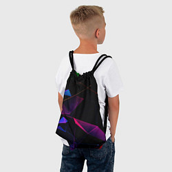 Рюкзак-мешок Midjourney - Цветные осколки реальности, цвет: 3D-принт — фото 2