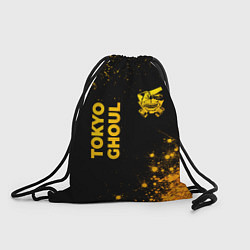 Рюкзак-мешок Tokyo Ghoul - gold gradient: надпись, символ, цвет: 3D-принт
