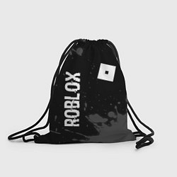 Рюкзак-мешок Roblox glitch на темном фоне: надпись, символ, цвет: 3D-принт