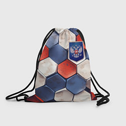 Рюкзак-мешок Объемные плиты флаг России, цвет: 3D-принт