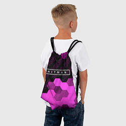 Рюкзак-мешок Hitman pro gaming: символ сверху, цвет: 3D-принт — фото 2