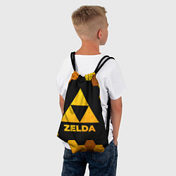 Рюкзак-мешок Zelda - gold gradient, цвет: 3D-принт — фото 2