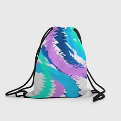 Рюкзак-мешок Абстрактный рисунок неоновых тонов, цвет: 3D-принт