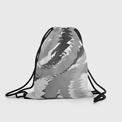 Рюкзак-мешок Черно-белая абстрактная картина, цвет: 3D-принт