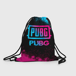 Рюкзак-мешок PUBG - neon gradient, цвет: 3D-принт