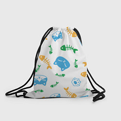 Рюкзак-мешок Сытые котики, цвет: 3D-принт