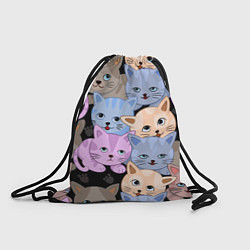 Рюкзак-мешок Cats party, цвет: 3D-принт