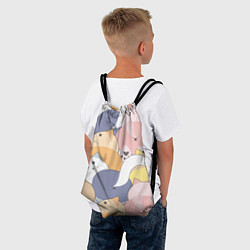 Рюкзак-мешок Яркие кошечки, цвет: 3D-принт — фото 2