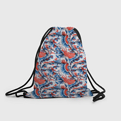 Рюкзак-мешок Русский орнамент паттерн, цвет: 3D-принт