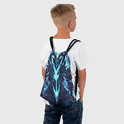 Рюкзак-мешок Голубой разлом, цвет: 3D-принт — фото 2