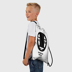 Рюкзак-мешок Spirited Away glitch на светлом фоне, цвет: 3D-принт — фото 2