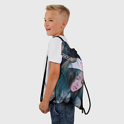 Рюкзак-мешок Дженни Блэк пинк, цвет: 3D-принт — фото 2