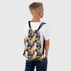 Рюкзак-мешок Черные, рыжие, сиамские, серые кошки, цвет: 3D-принт — фото 2