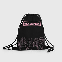 Рюкзак-мешок Blackpink - art contour, цвет: 3D-принт