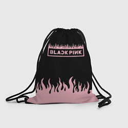 Рюкзак-мешок Blackpink - flames, цвет: 3D-принт
