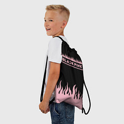 Рюкзак-мешок Blackpink - flames, цвет: 3D-принт — фото 2