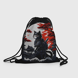 Рюкзак-мешок Котик ниндзя - мрачный, цвет: 3D-принт