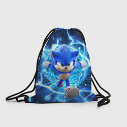 Рюкзак-мешок Sonic electric waves, цвет: 3D-принт