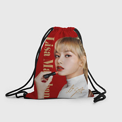 Рюкзак-мешок Blackpink Lisa paints lips, цвет: 3D-принт