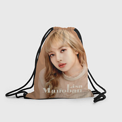 Рюкзак-мешок Blackpink Lisa blonde, цвет: 3D-принт