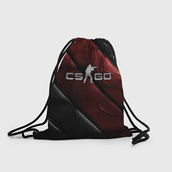 Рюкзак-мешок CS GO dark red texture, цвет: 3D-принт