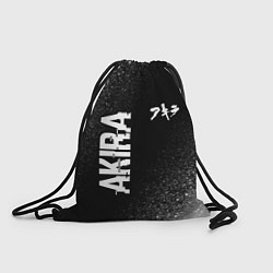 Рюкзак-мешок Akira glitch на темном фоне: надпись, символ, цвет: 3D-принт