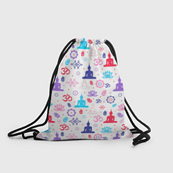Рюкзак-мешок Медитация - символика, цвет: 3D-принт