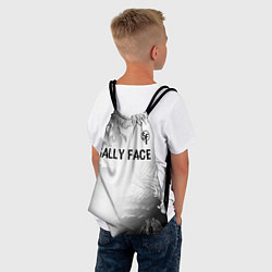 Рюкзак-мешок Sally Face glitch на светлом фоне: символ сверху, цвет: 3D-принт — фото 2