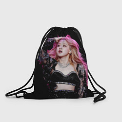 Рюкзак-мешок Blackpink Rose Pink hair, цвет: 3D-принт